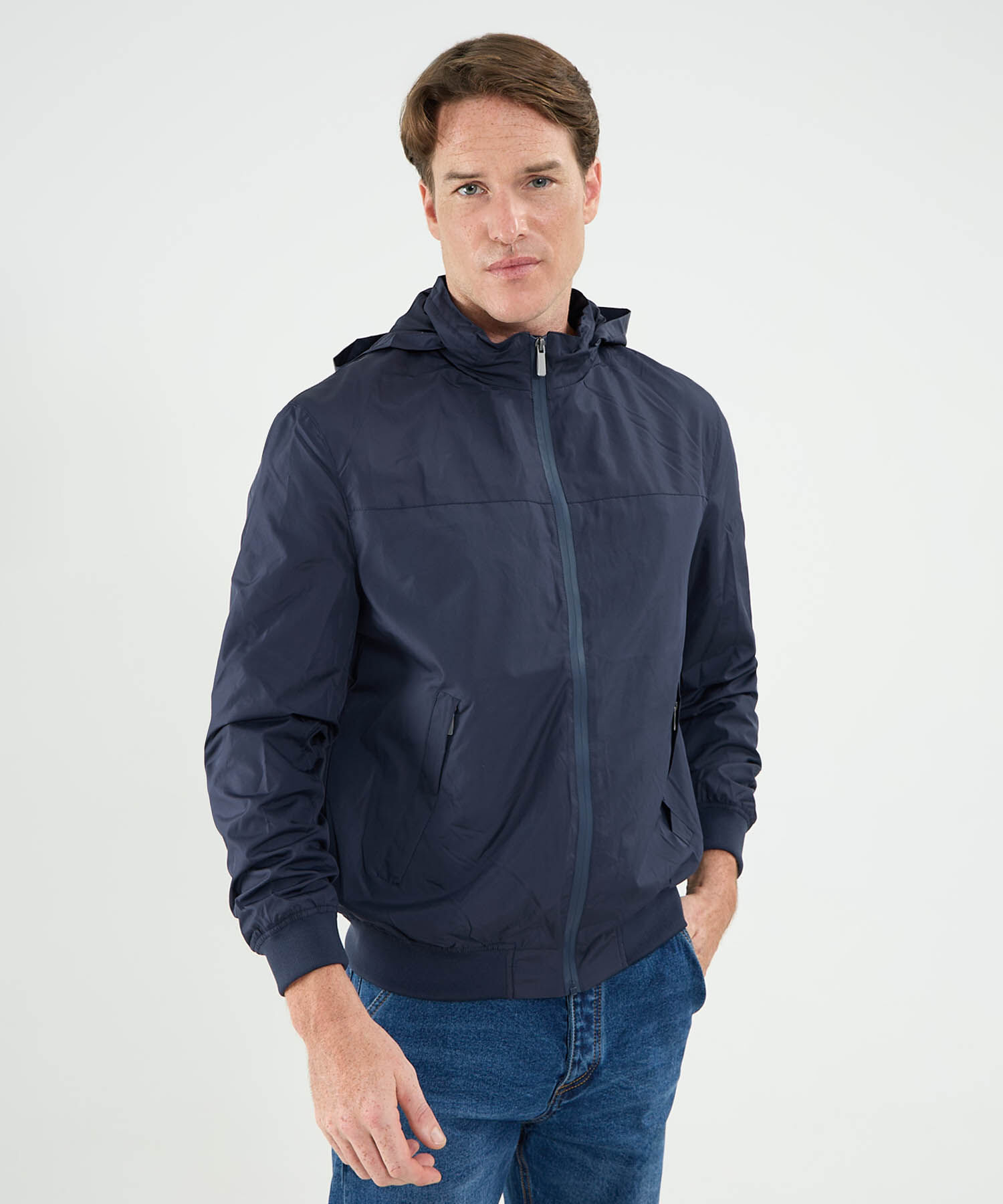 Chaqueta Tipo Rompevientos Para Hombre