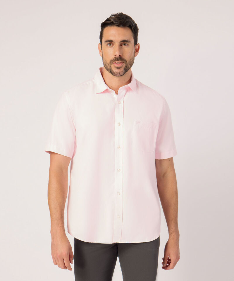 Camisa Unicolor Con Bolsillo 