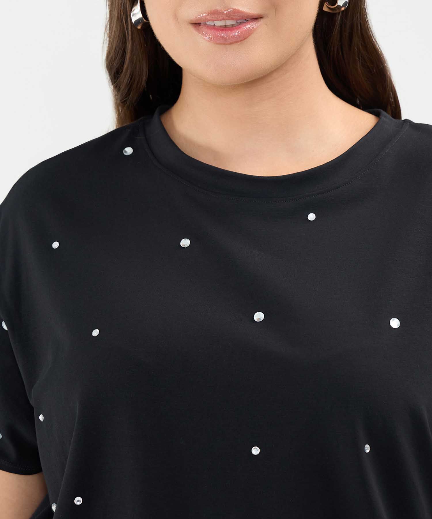 Camiseta con Pedrería