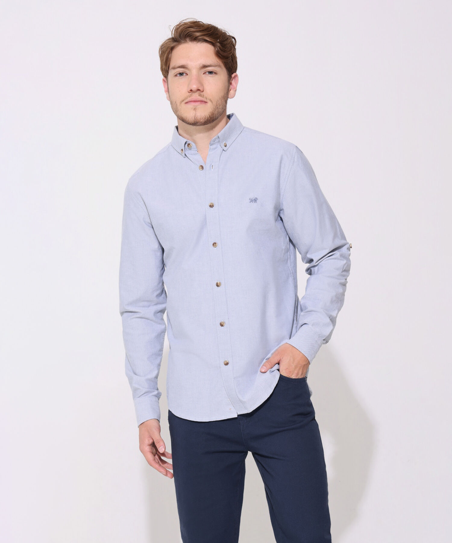 Camisa Manga Larga Unicolor