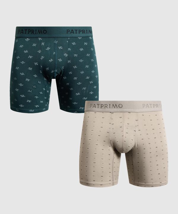 Set x2 B&oacute;xers Medios con Estampado para Hombre image number null