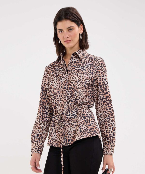Camisa Animal Print de Manchas image number null