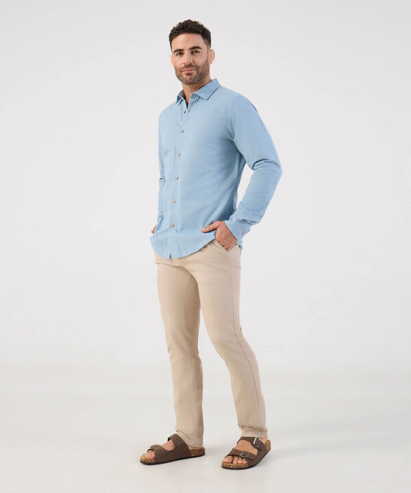 Camisa en Efecto R&uacute;stico image number null