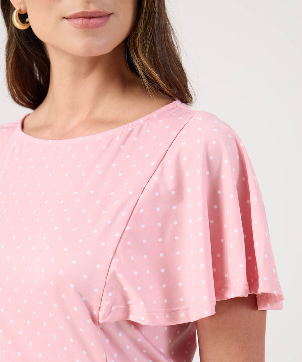 Camiseta Estampada Cuello Redondo