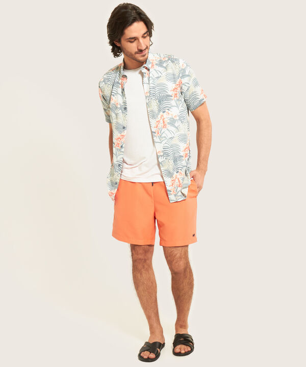 Camisa Manga Corta Sin Bolsillo, Slim Fit, Estampada image number null