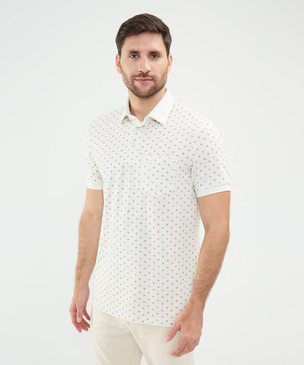 Polo Estampado de Rombos