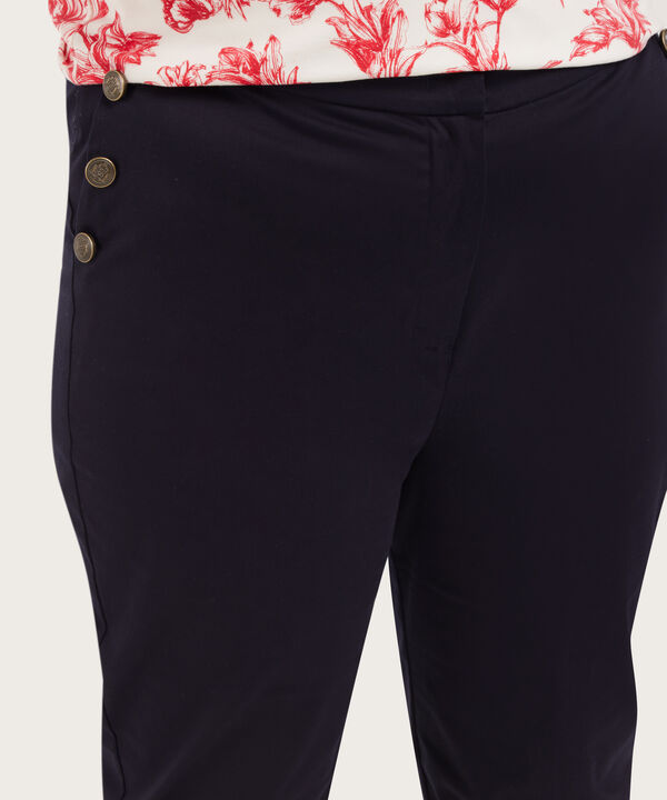 Pantalón Capri Con Botones image number null