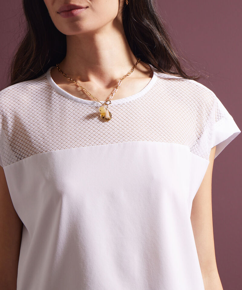 Blusa Manga Corta Con Canesu