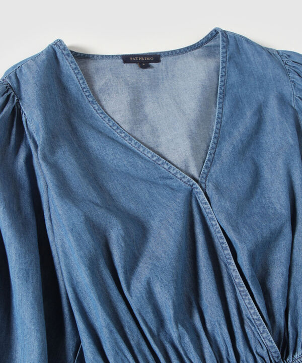 Blusa Cruzada Con Bolero Tono image number null