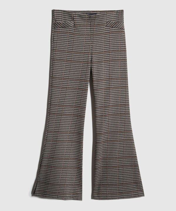 Leggins Tipo Flare Preteñido Con Ribete En Costados Y Pretina Invisible