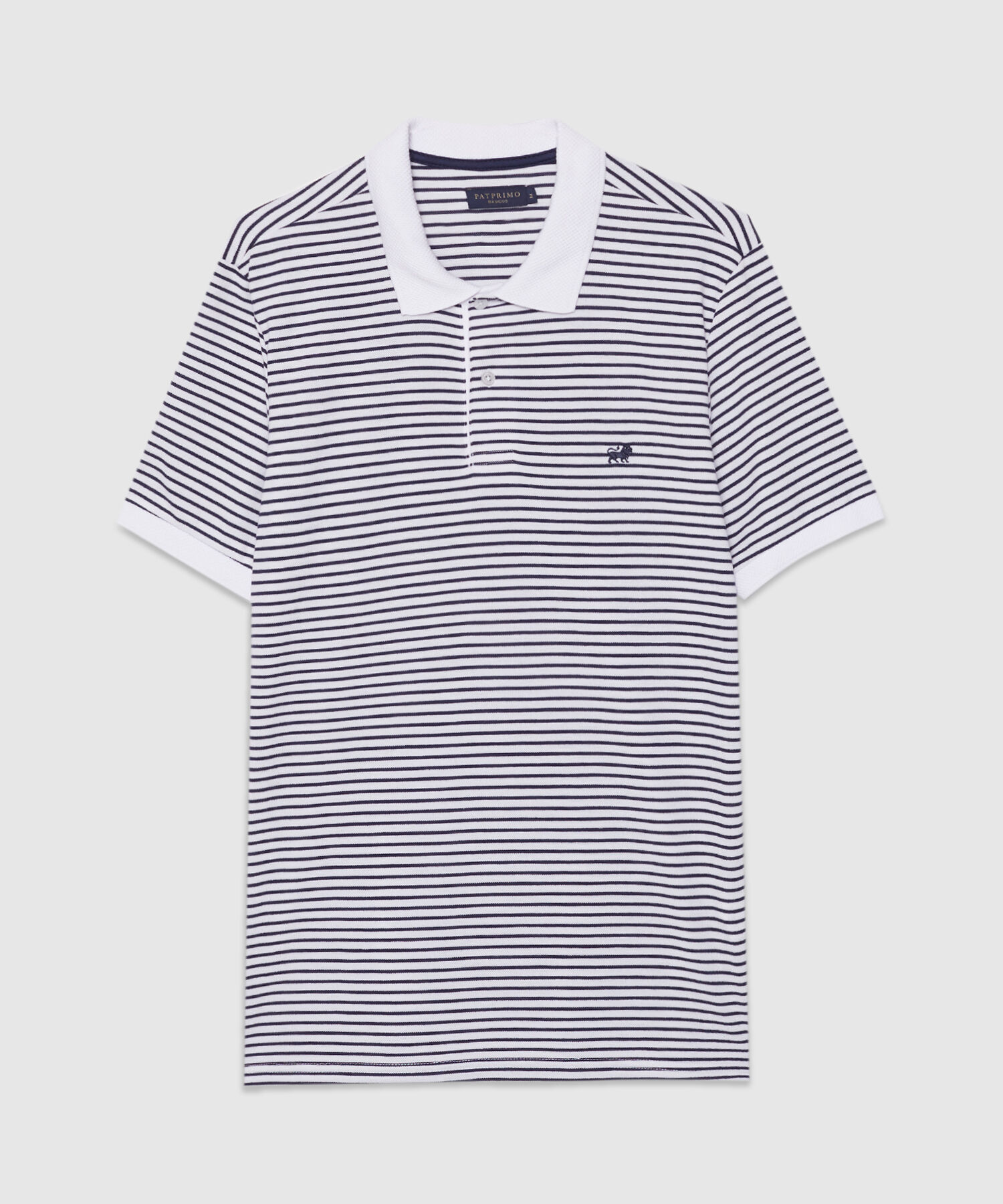 Polo Cuello Tejido Preteñido Bicolor Continuo