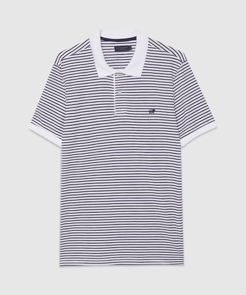 Polo Cuello Tejido Preteñido Bicolor Continuo