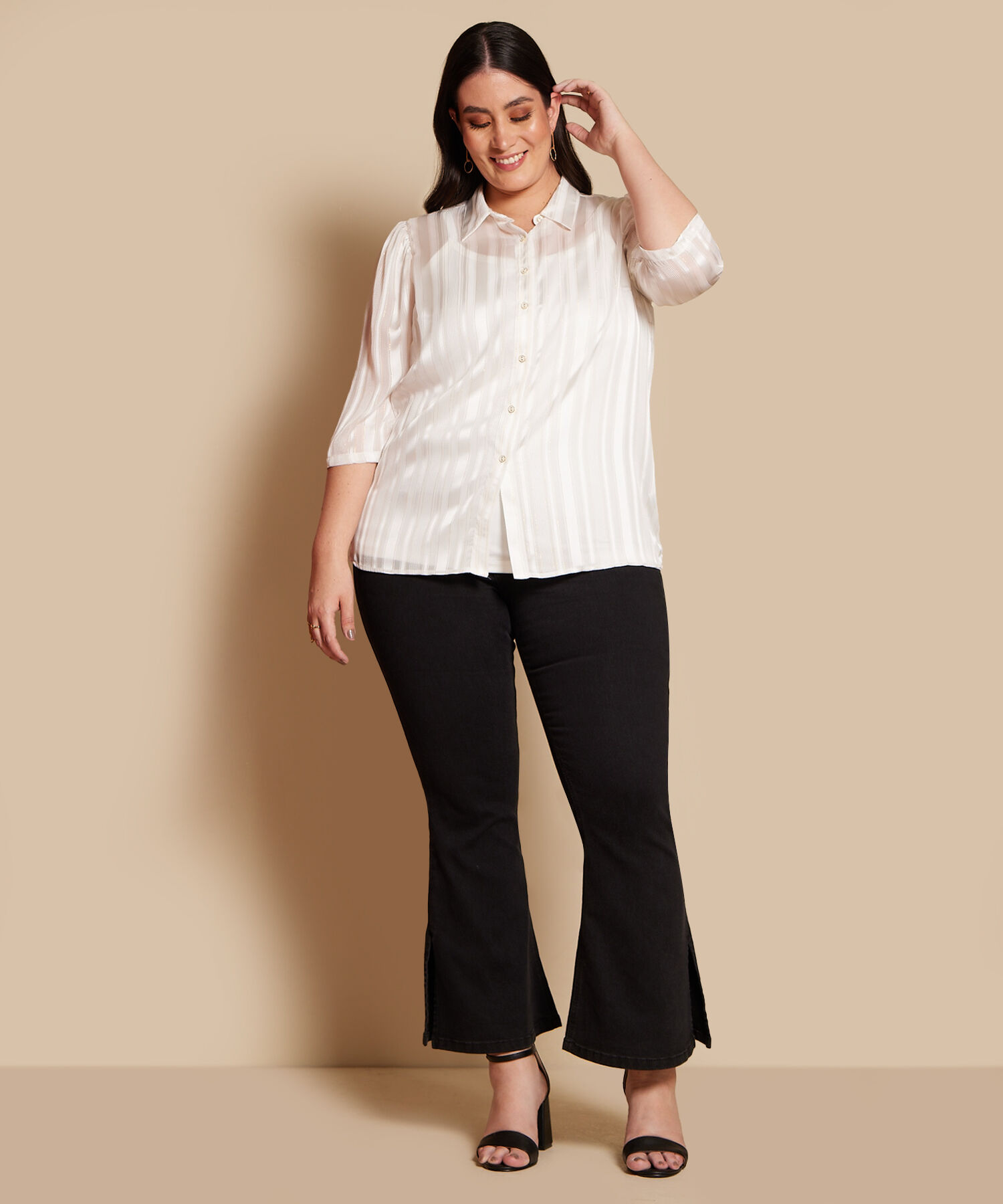 Jean Flare Negro Abertura