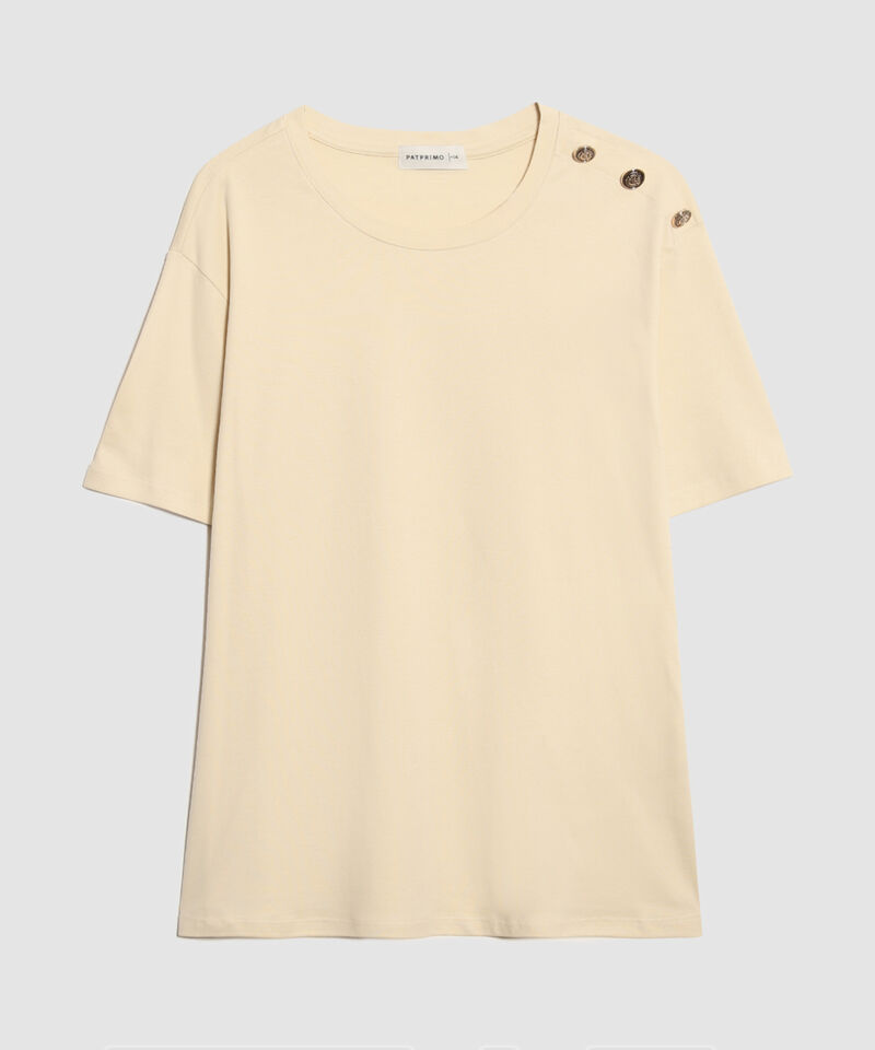 Camiseta con Botones Náuticos