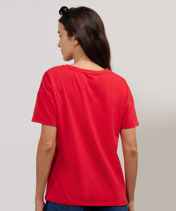 Camiseta Manga Corta Corrida Con Screen En Frente