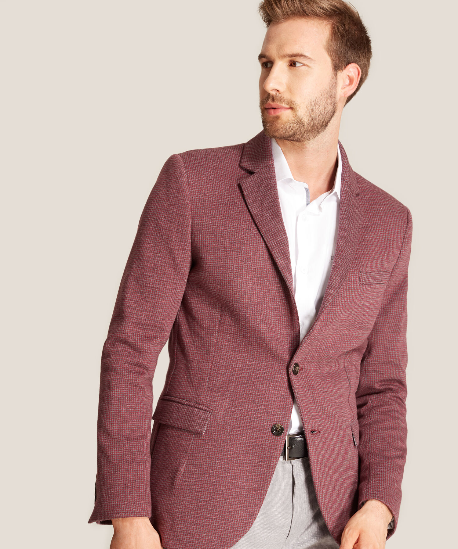 Blazer Con Textura Para Hombre