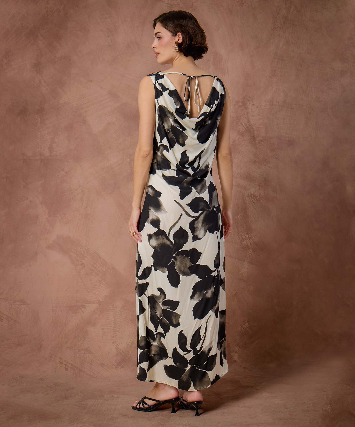 Vestido Sin Mangas Estampado 