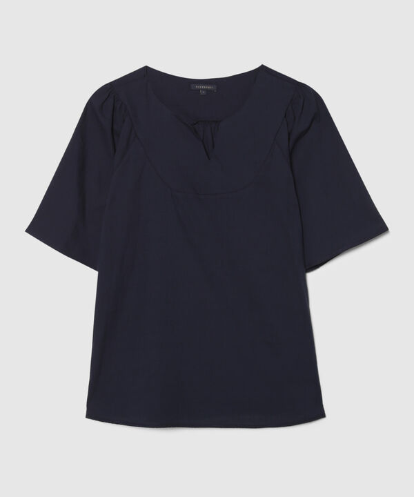 Blusa Unicolor, Escote Herradura