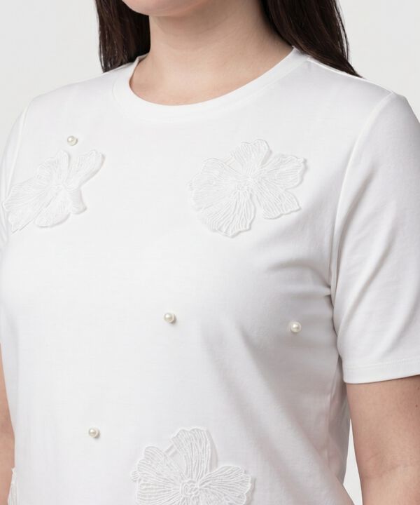 Camiseta Texturizada Cuello Redondo Mujer Curvy