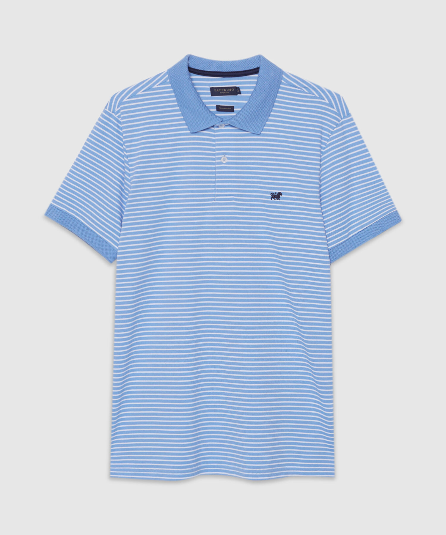 Polo Cuello Tejido Preteñido Bicolor Continuo