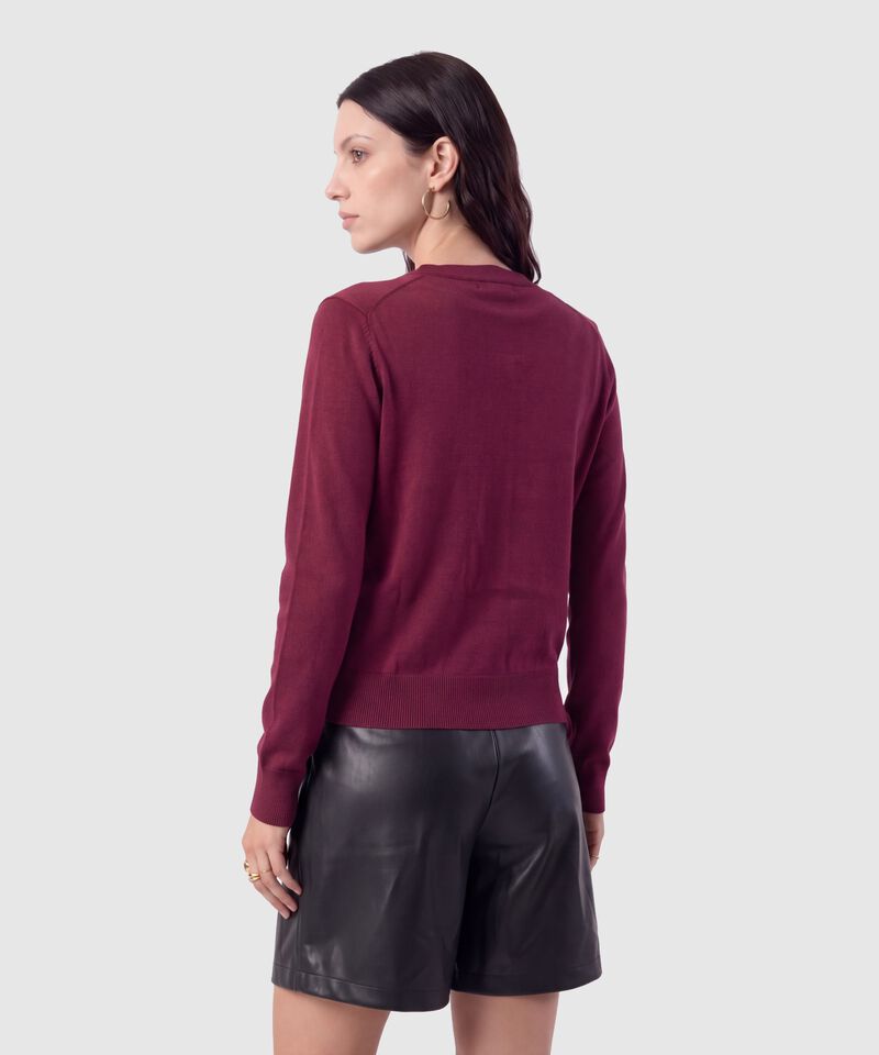 Saco Tejido Con Botones Para Mujer