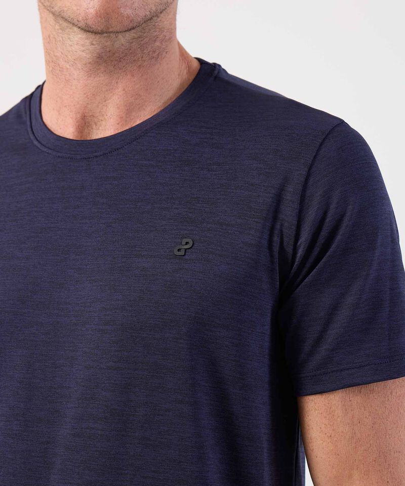 Camiseta Manga Corta Cuello Redondo Jaspe