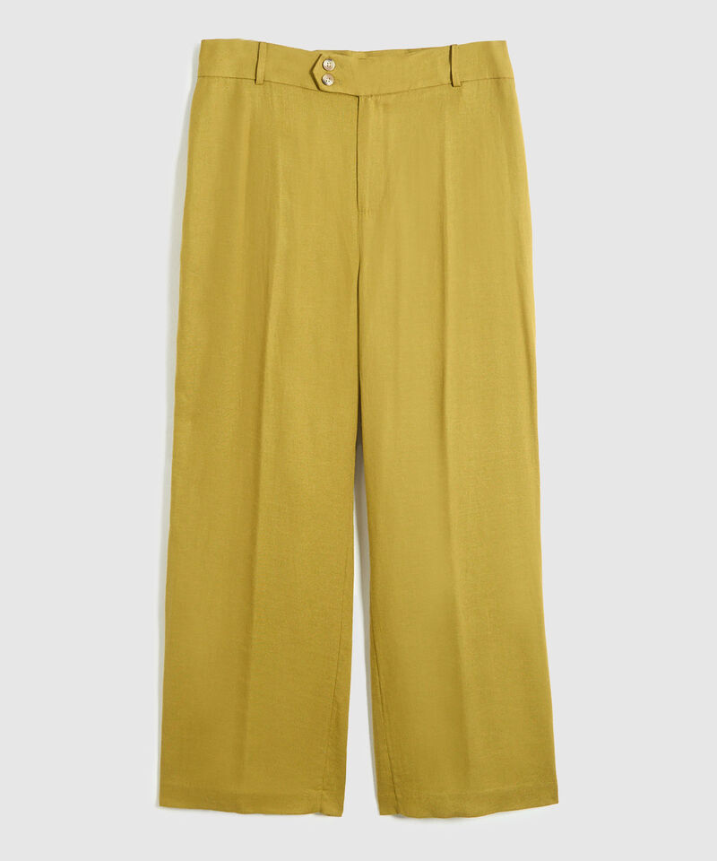 Pantalon unicolor para mujer Curvy