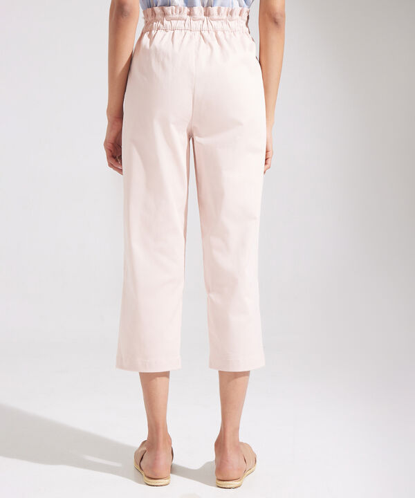 Pantalón Capri Paperbag Unicolor