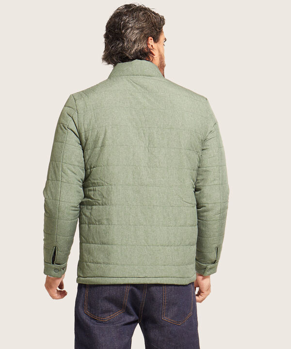 Chaqueta Acolchada Con Tejido Preteñido