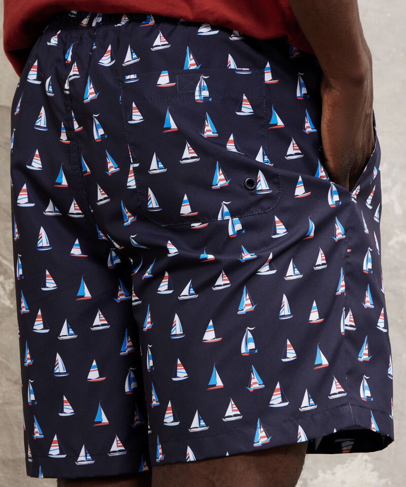 Pantalóneta De Baño Estampada