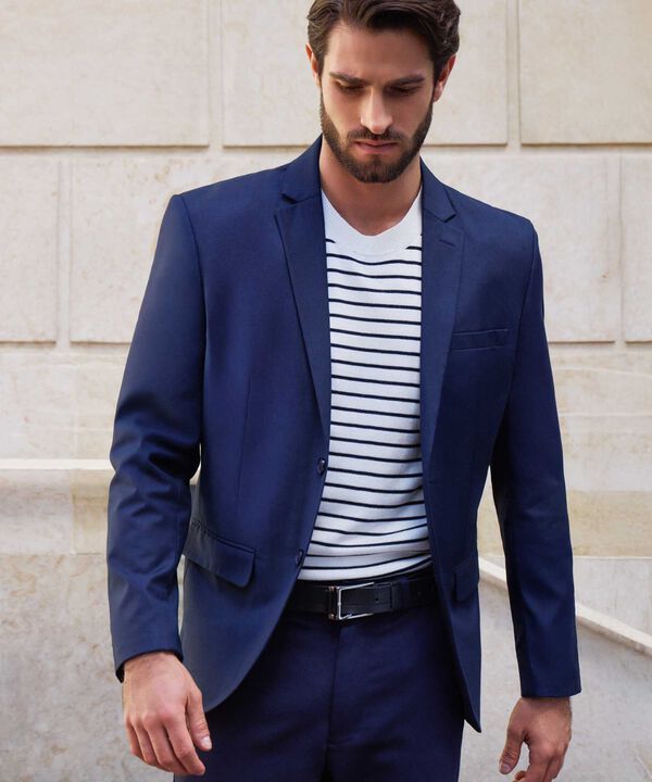 Camiseta Tejida Cuello Redondo Hombre image number null
