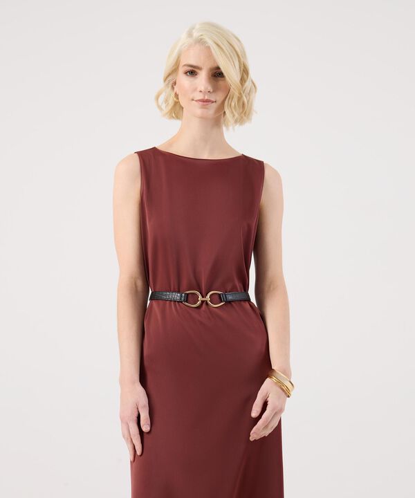 Vestido Unicolor Satinado image number null