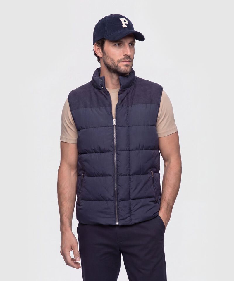Chaleco Acolchado Combinado para Hombre