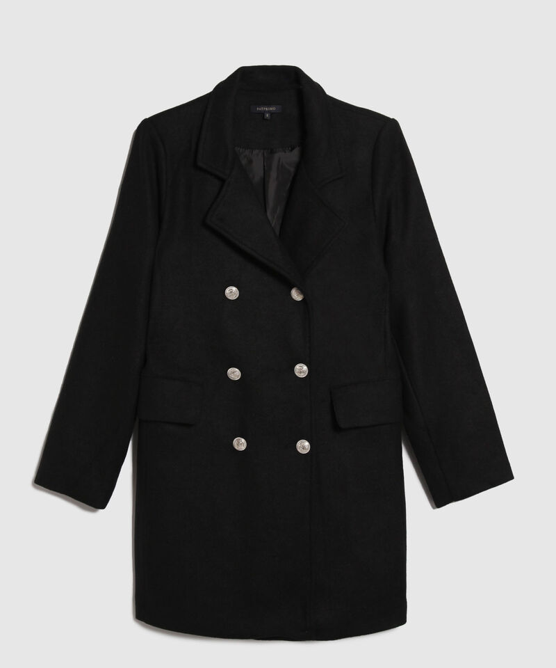 Chaqueta Tipo Abrigo Unicolor