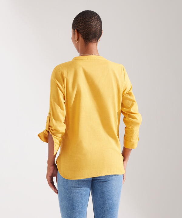 Blusa Manga ¾ en Lino image number null