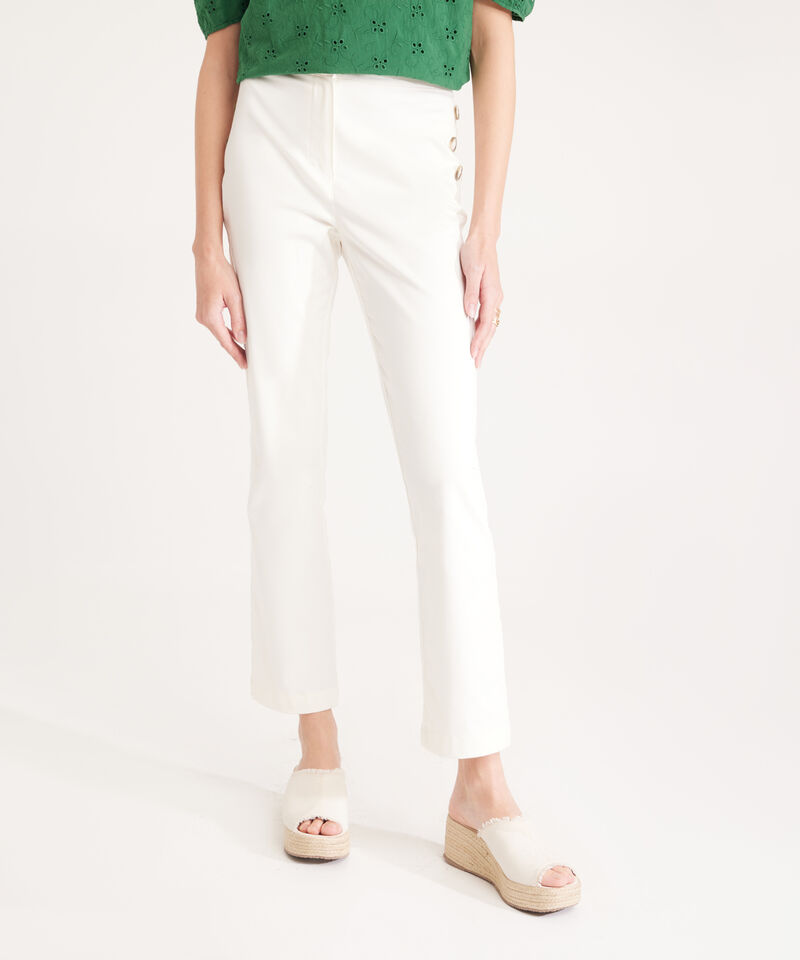Pantalon Con Botones En Diagonal