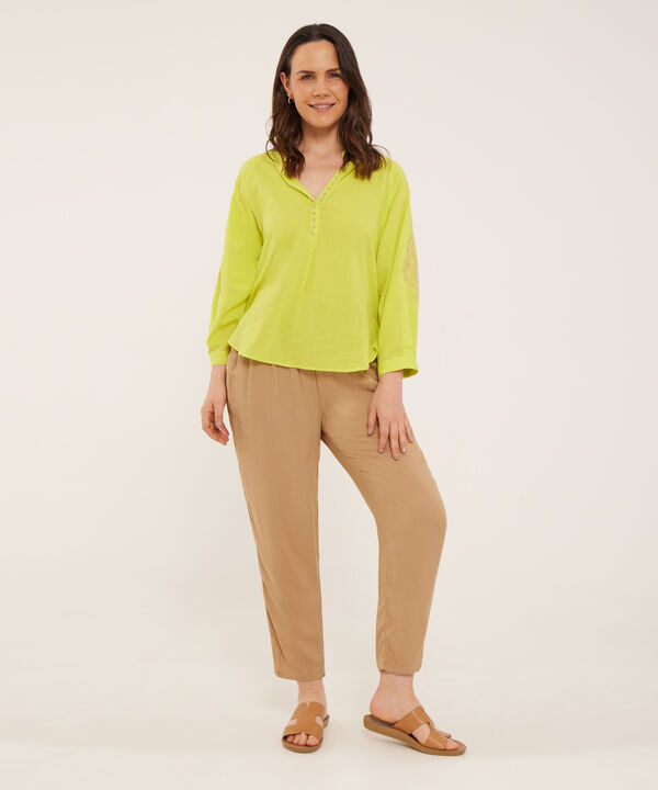 Pantalón Amplio Unicolor