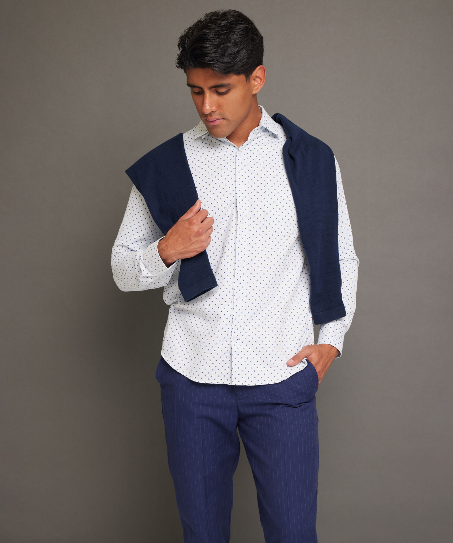 Camisa Manga Larga Estampada
