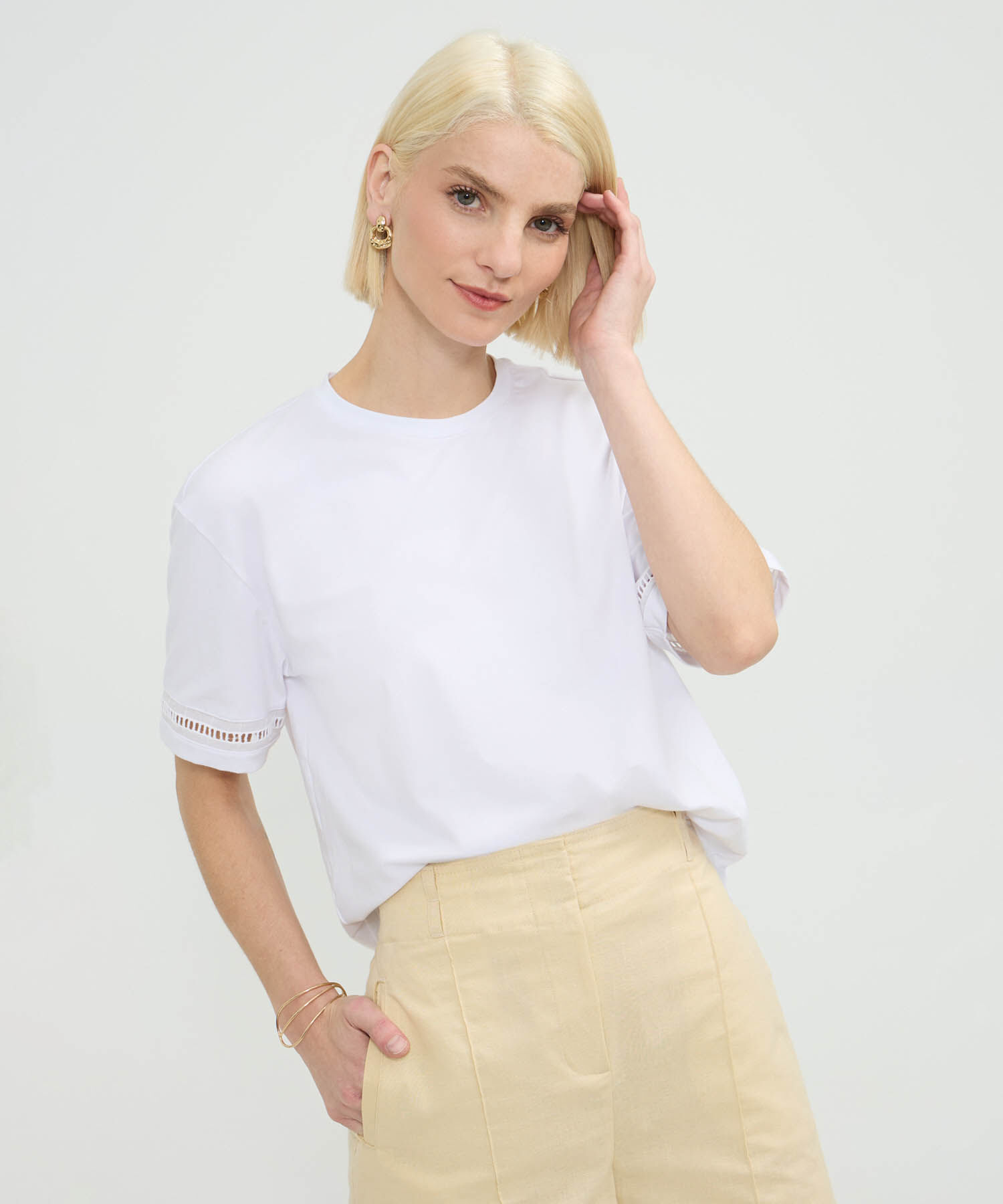 Camiseta Manga Corta Con Insumo