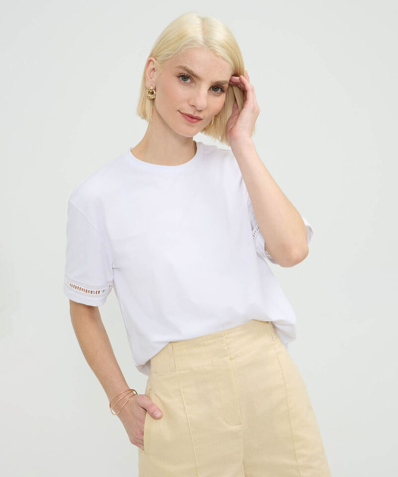 Camiseta Manga Corta Con Insumo