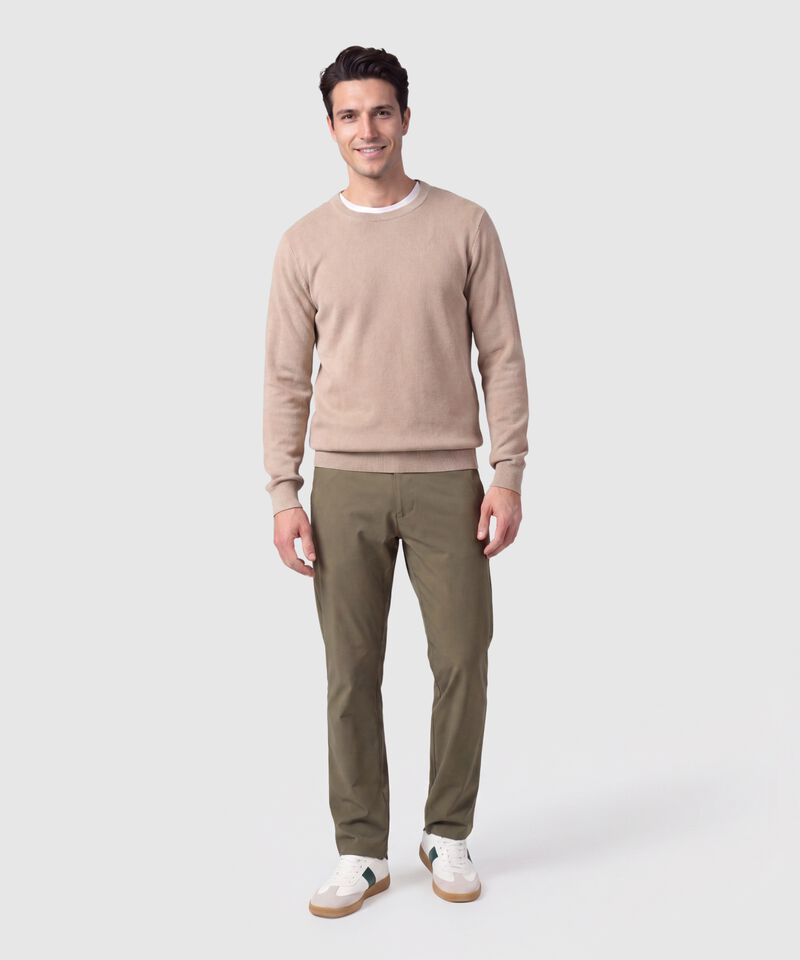 Saco Tejido de Cuello Redondo Para Hombre