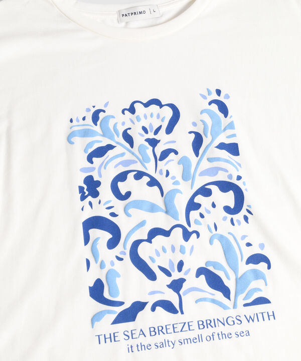 Camiseta Para Mujer Estampado Floral image number null