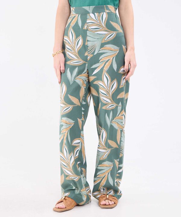 Pantalón Fluido Estampado image number null