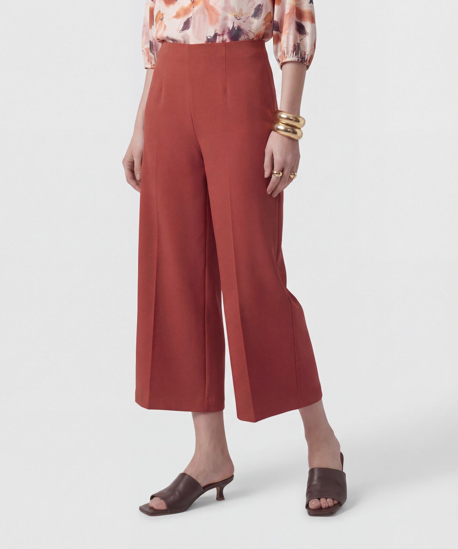 Pantal&oacute;n Culotte De Tiro Alto Para Mujer