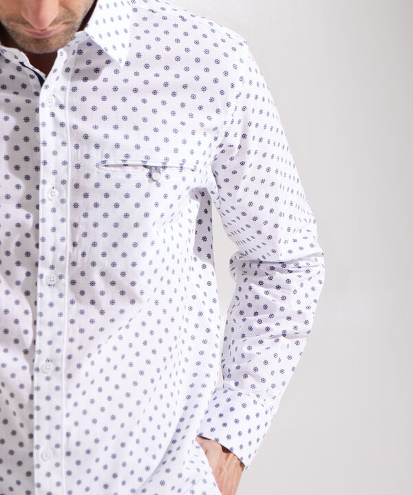 Camisa Manga Larga Estampada