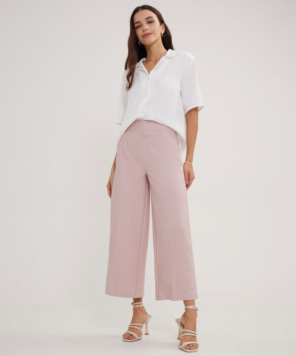 Pantalón Culotte Unicolor image number null