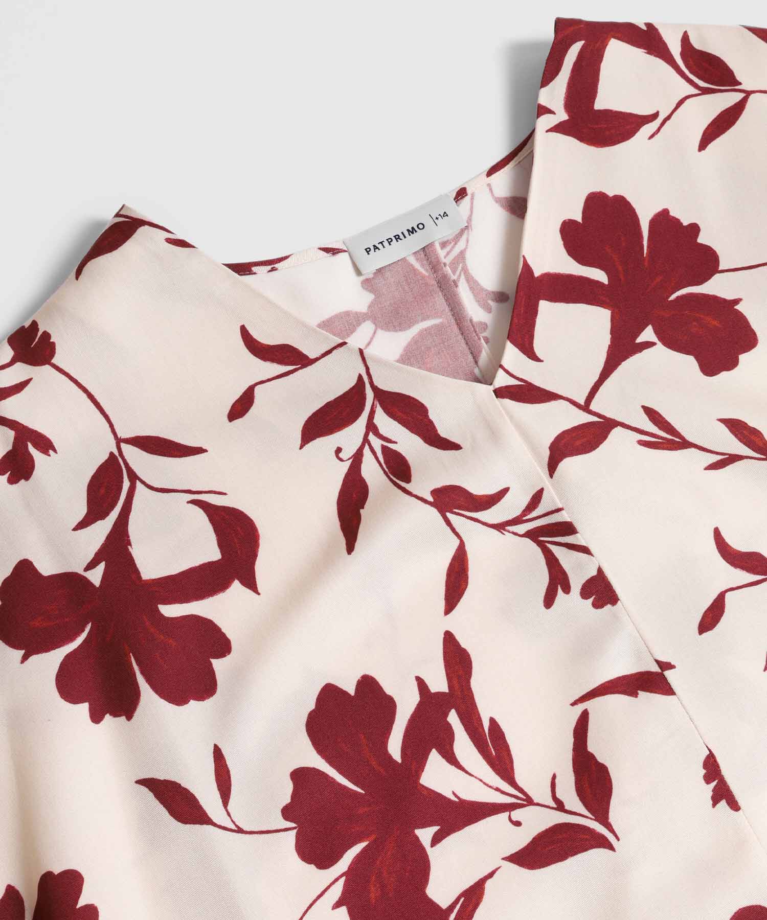 Blusa Ligera Estampada Para Mujer Curvy