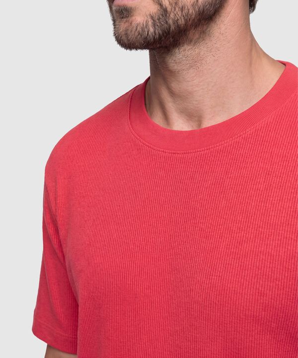Camiseta Texturizada Manga Corta Para Hombre
