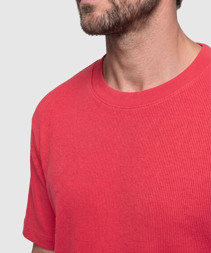 Camiseta Texturizada Manga Corta Para Hombre