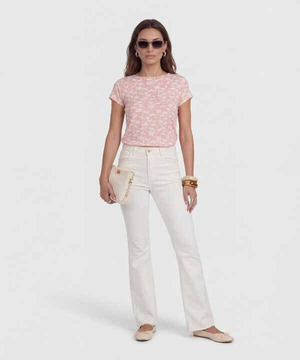 Camiseta Escote Redondo Negro